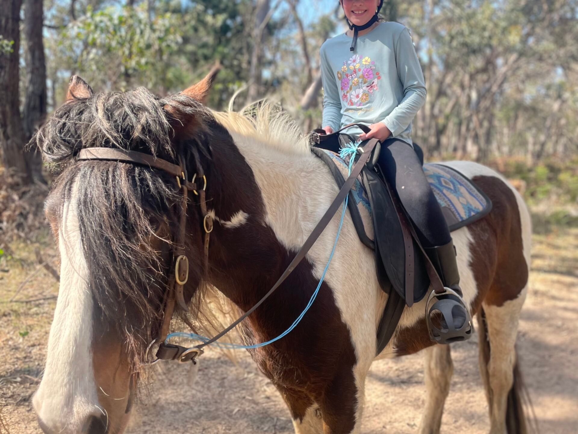 a man riding a horse